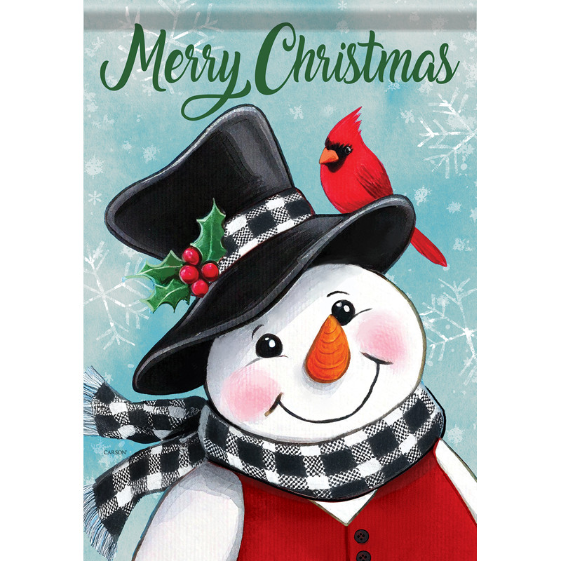 Christmas Snowman DuraSoft House Flag