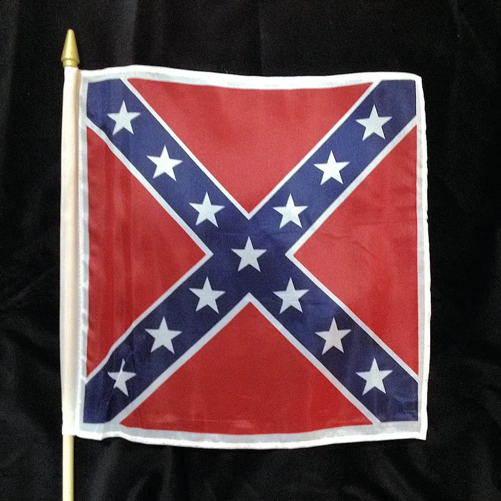 Confederate 12" x 12" Stick Flags