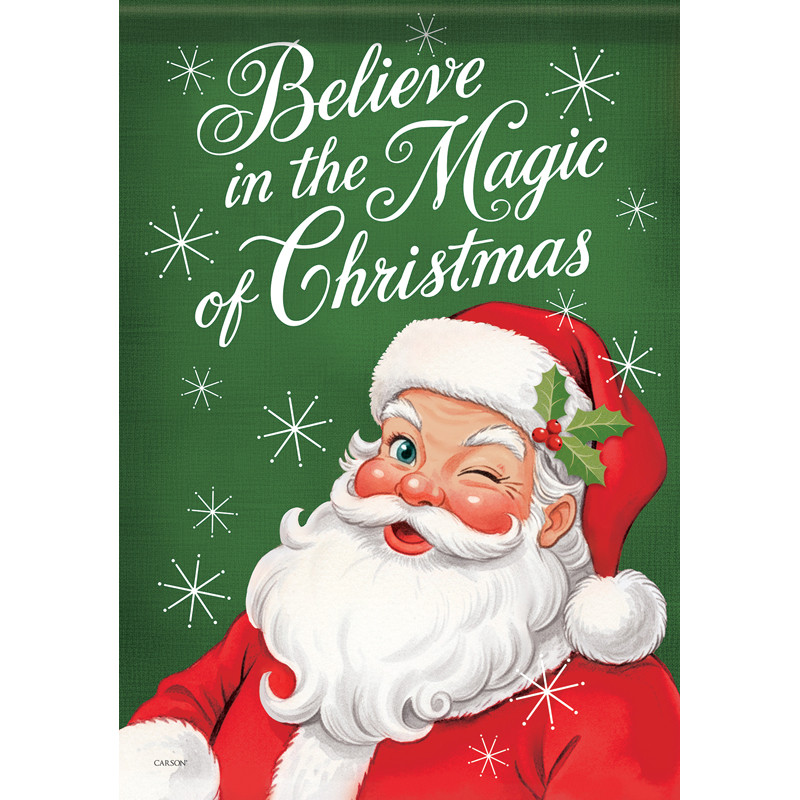 Believe Santa DuraSoft House Flag
