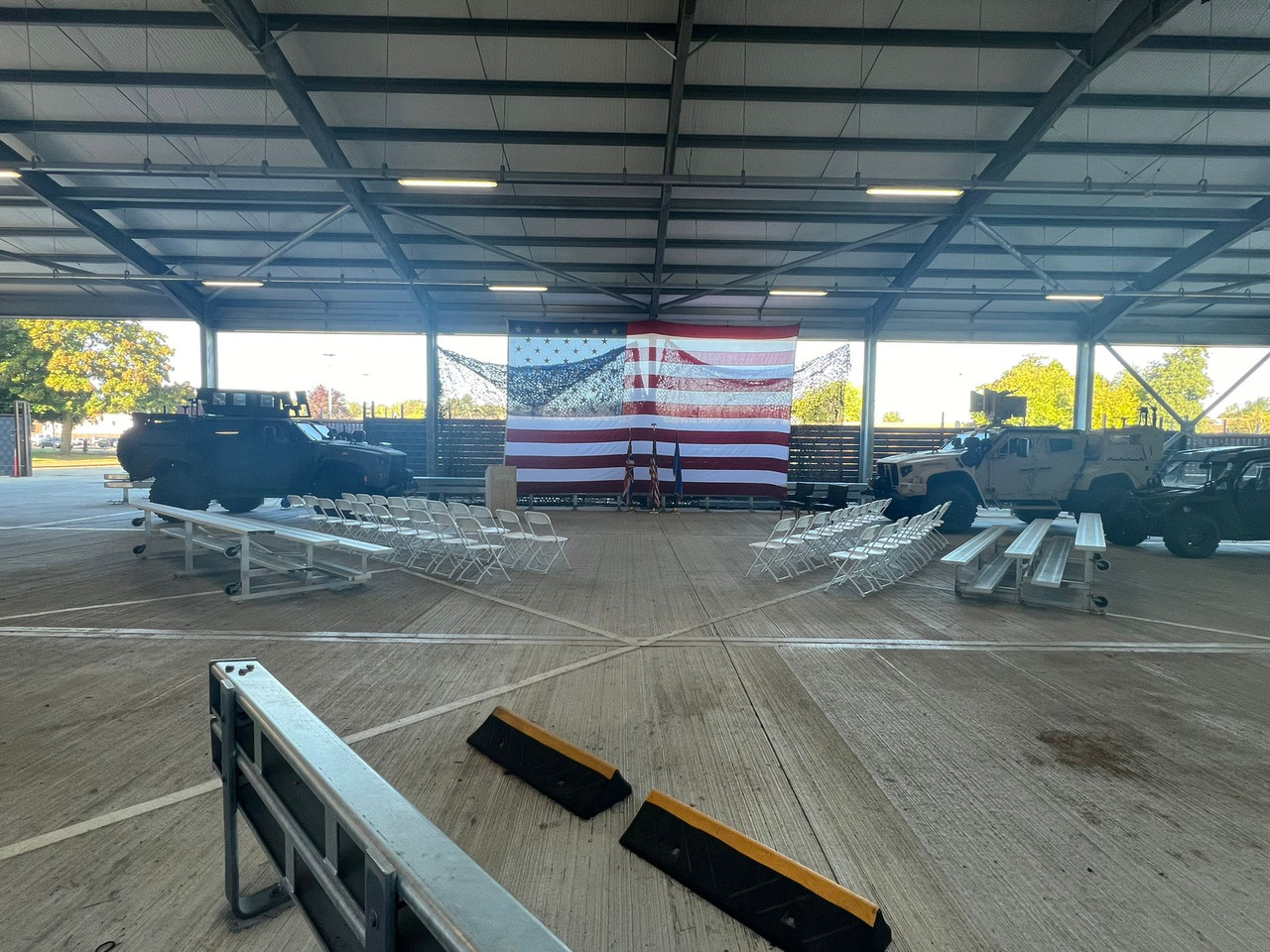 Custom Hanger / Warehouse 10x15 Ft USA Polyester Flag With 3 D Rings only