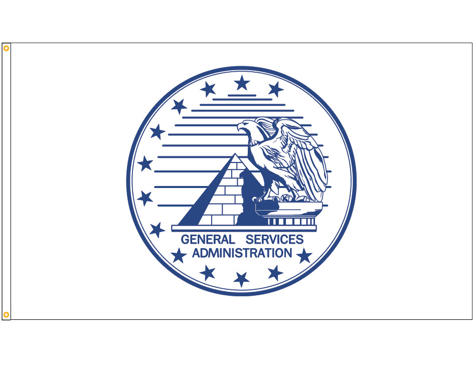General Services Administration Flag- White Background