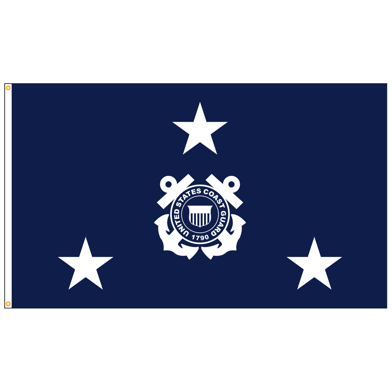 U.S. Coast Guard 3-Star Admiral Flag