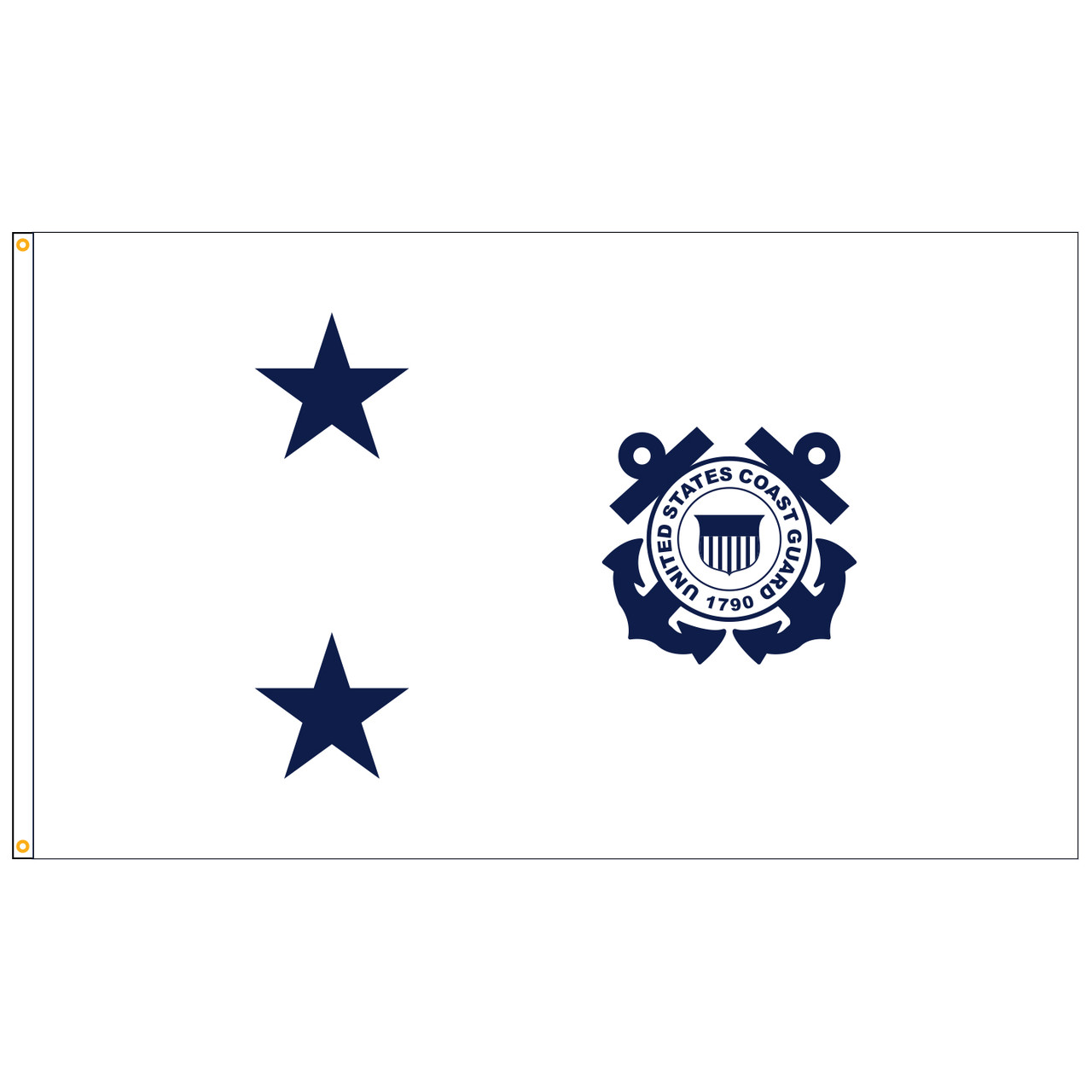 U.S. Coast Guard 2-Star Admiral Flag (non-seagoing)