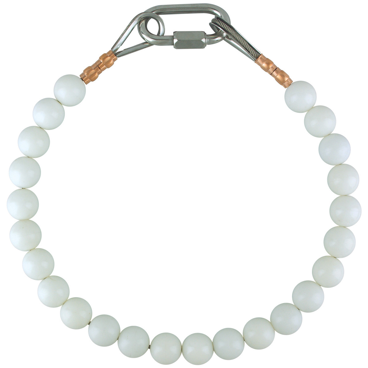 Beaded Retainer Ring ( White) 