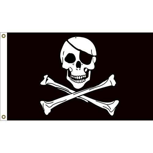 Jolly Roger 3 x 5 Foot Lightweight Flag
