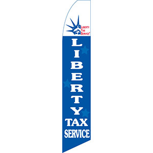 Liberty Tax Service Feather Flag