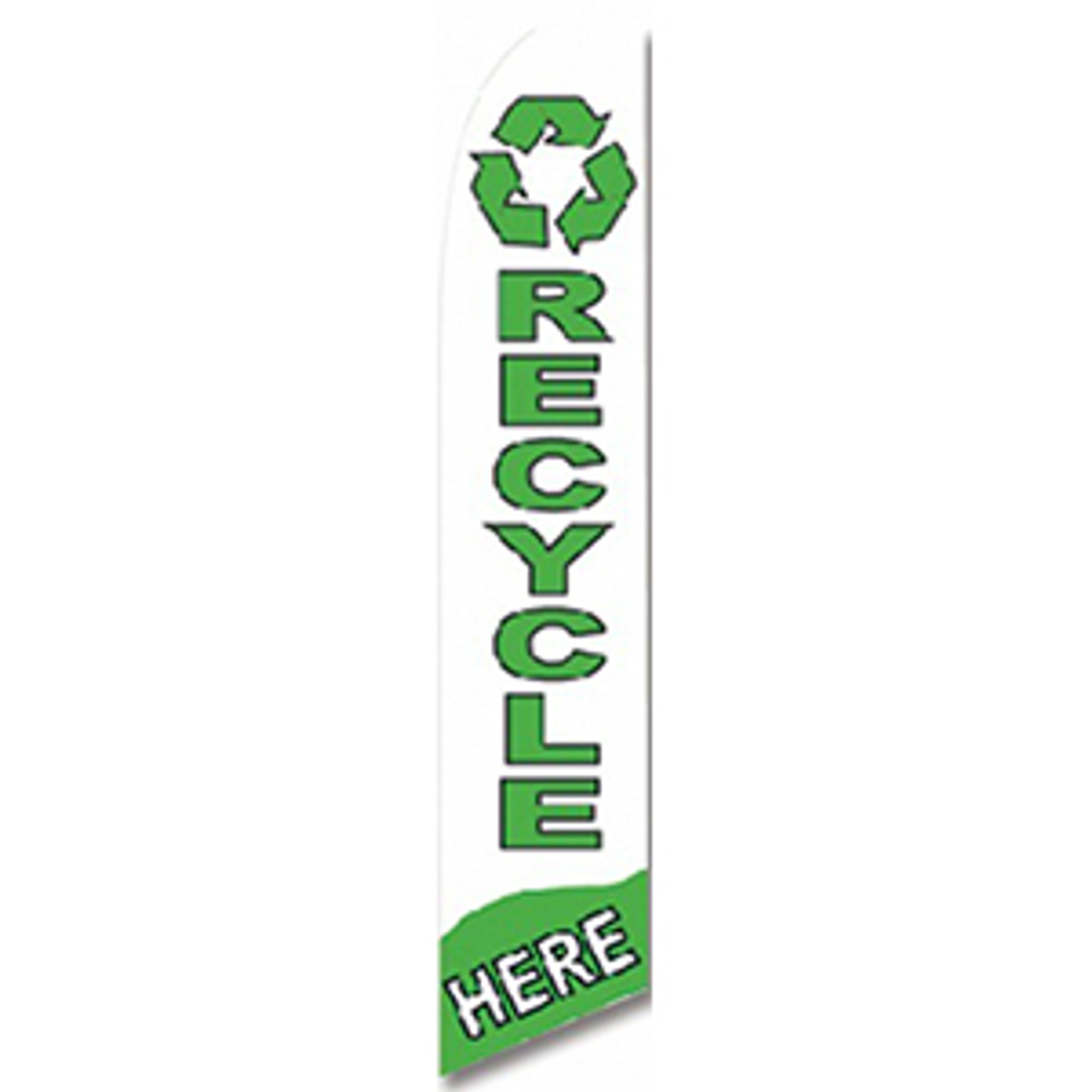 Recycle Here Feather Flag
