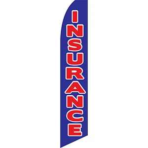 Insurance (Red and Blue) Feather Flag
