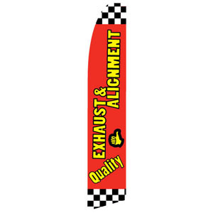 Exhaust & Alignment Feather Flag
