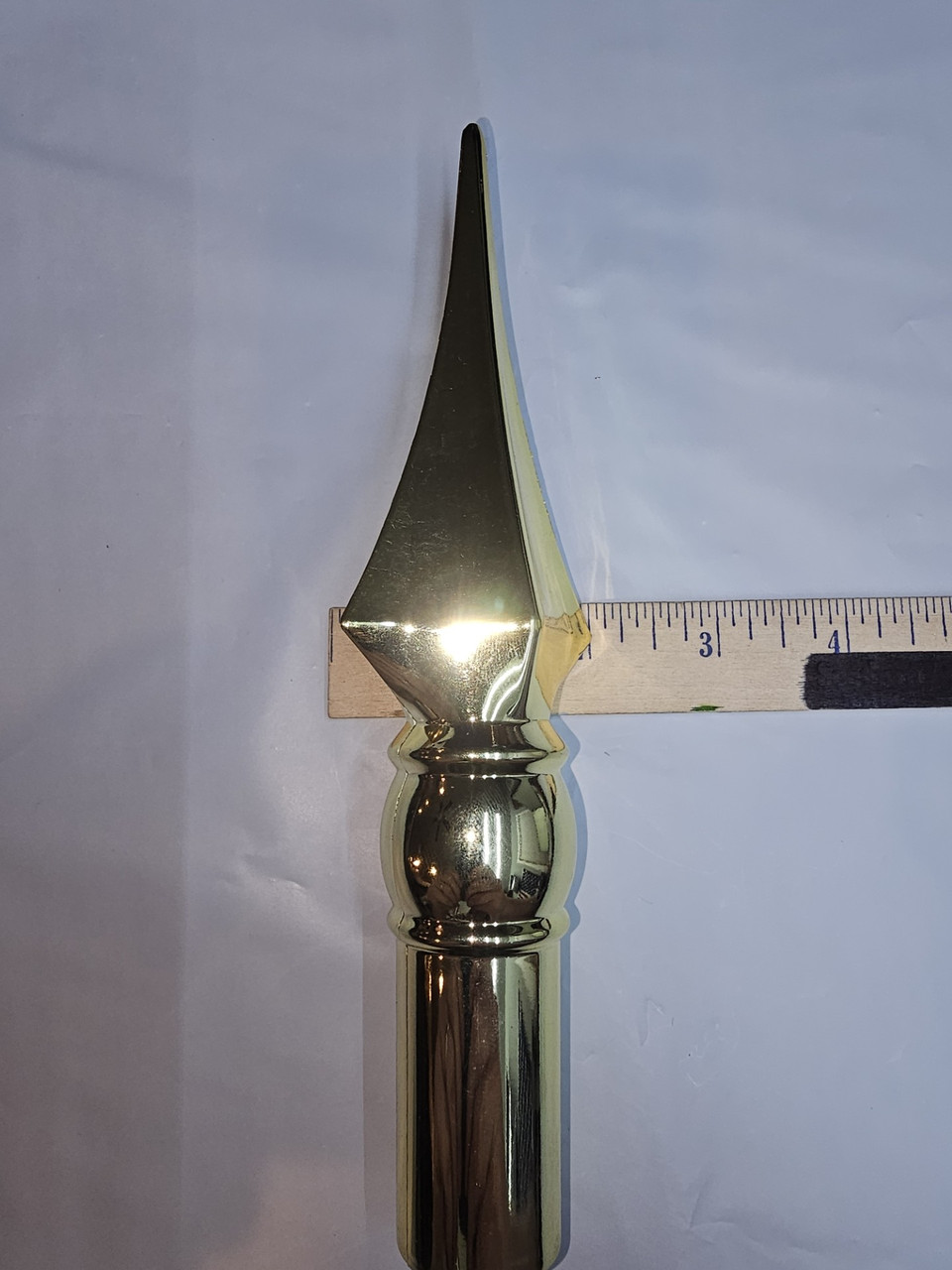 ABS Plastic Spear is approximately 2 1/8 inches at widest point