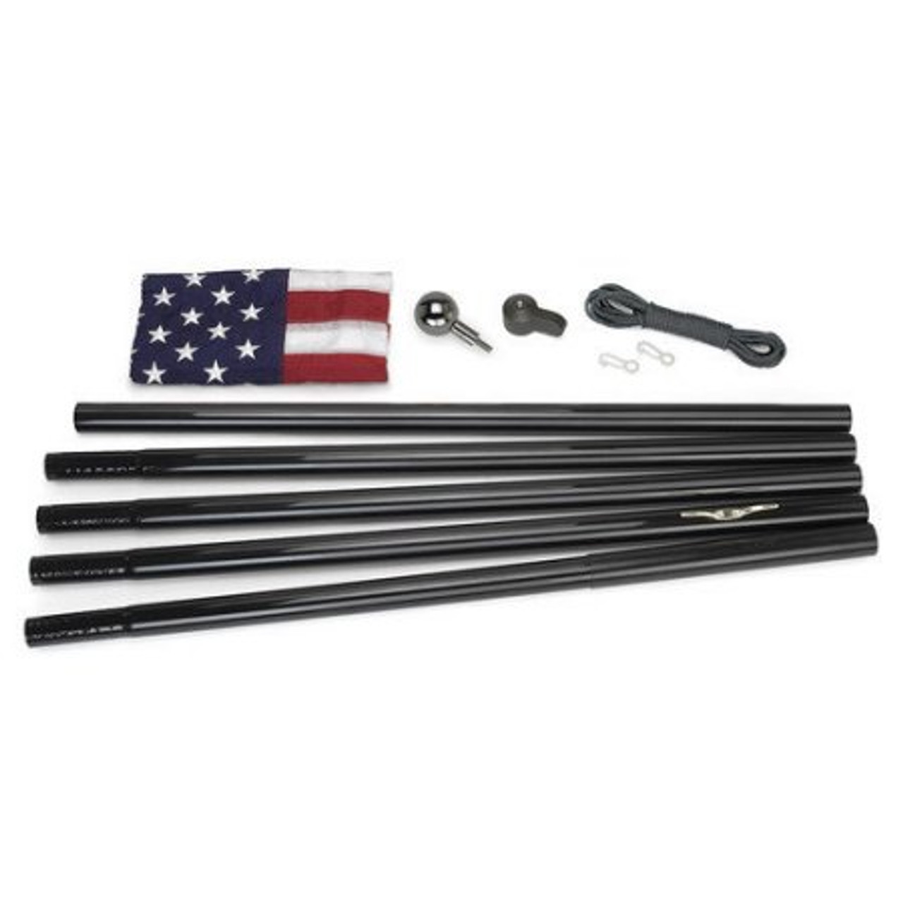 18' All American Black Flagpole