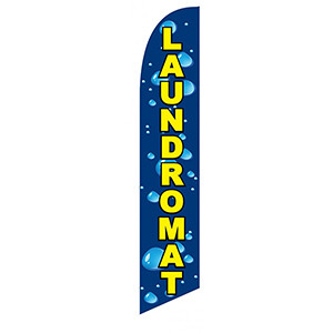 Laundromat Feather Flag