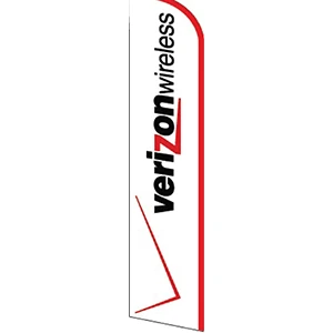 Verizon Wireless (White) Feather Flag