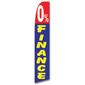 0% Finance Feather Flag