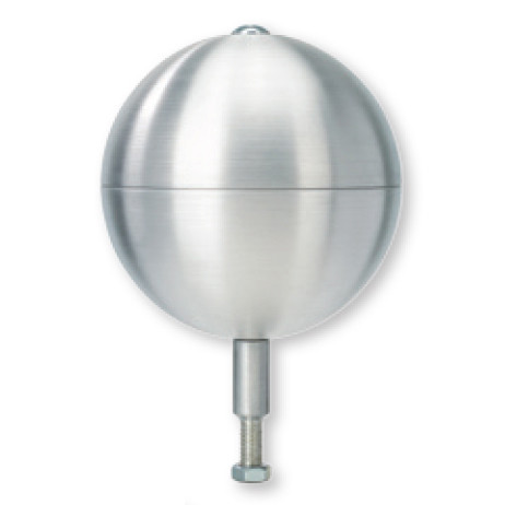 Satin Finish Aluminum Ball Ornament Tapped 5/8 Inch