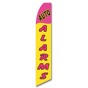 Auto Alarms Feather Flag