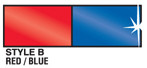 Metallic Red / Blue  Pennant