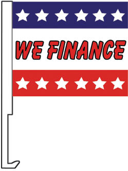 "We Finance" Auto Dealer Car Flags
