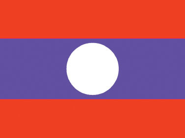 Laos - 4" x 6" Miniature Stick Flags