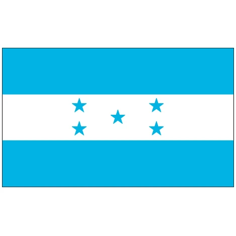 Honduras - 4" x 6" Miniature Stick Flags