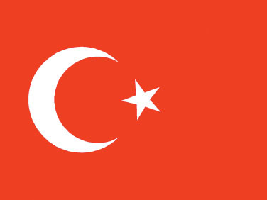 Turkey - 4" x 6" Miniature Stick Flags