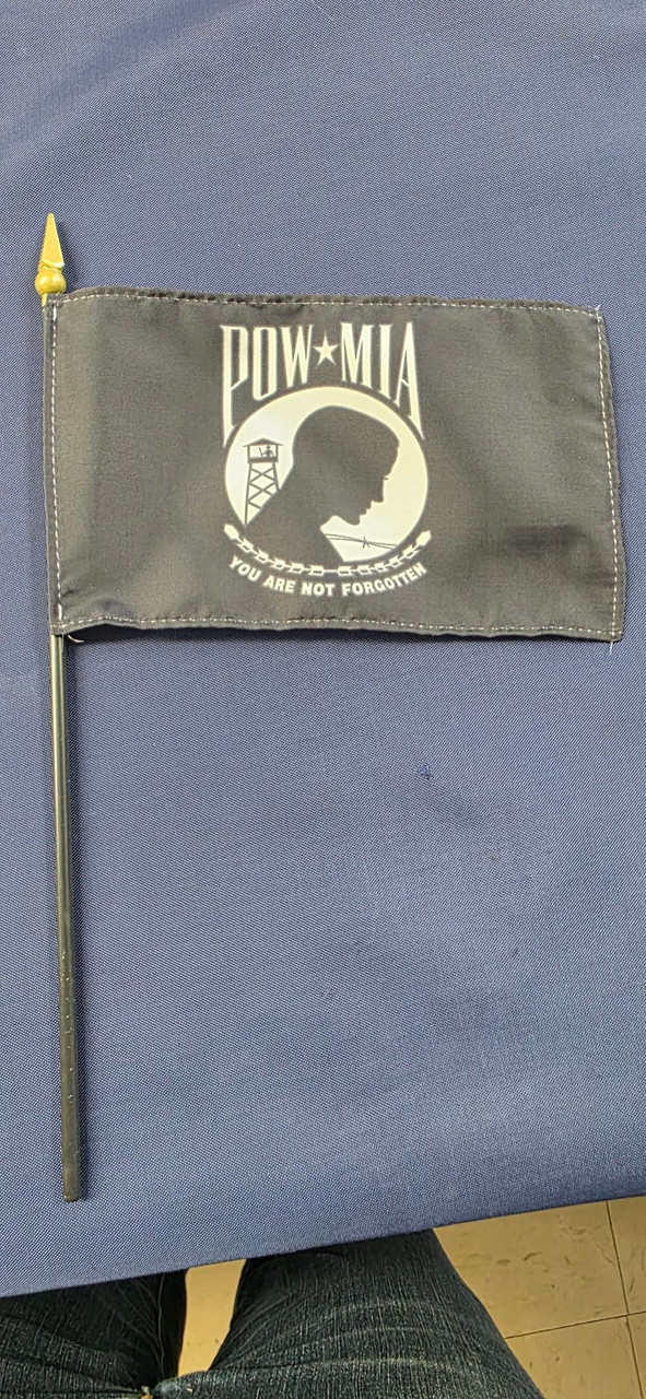 POW/MIA - 4" x 6" Miniature Stick Flags