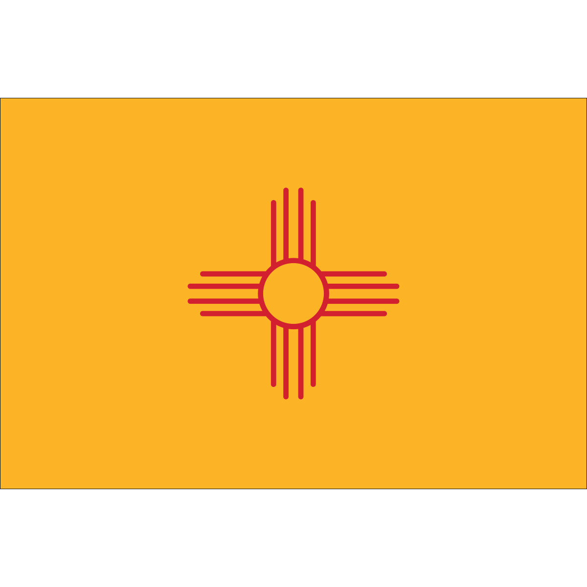 New Mexico - 4" x 6" Miniature Stick Flags