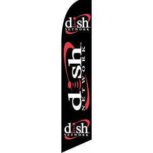 Dish Network Feather Flag