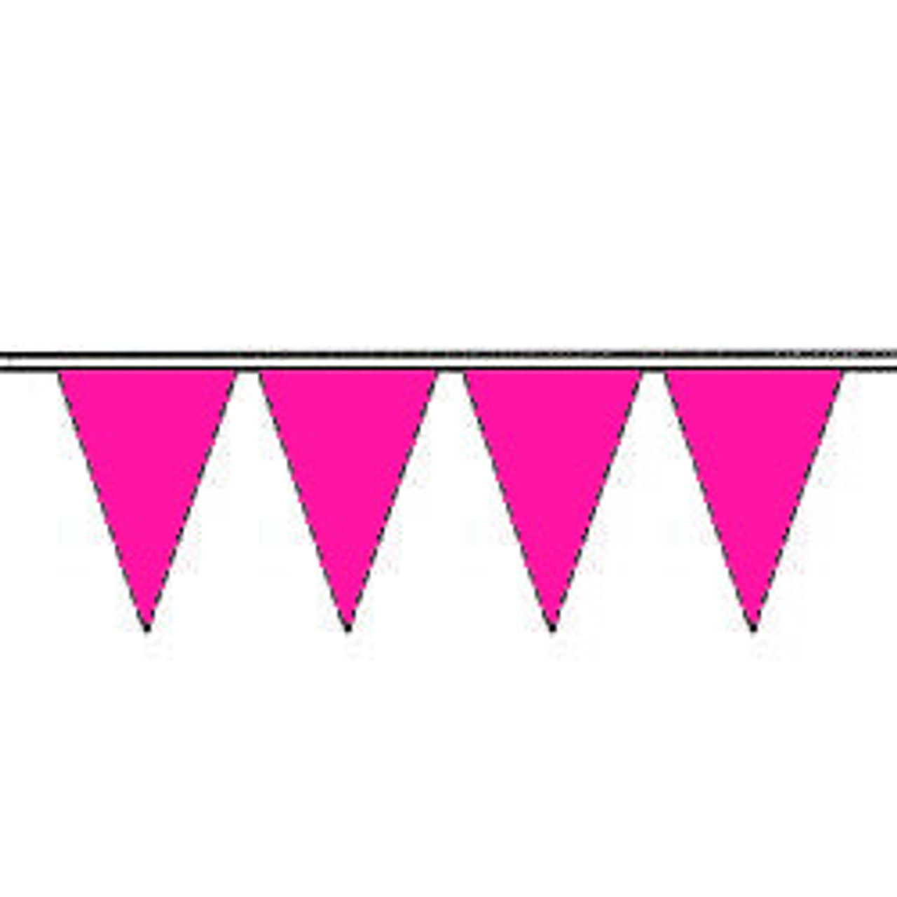 Flame Pink Fluorescent Pennants