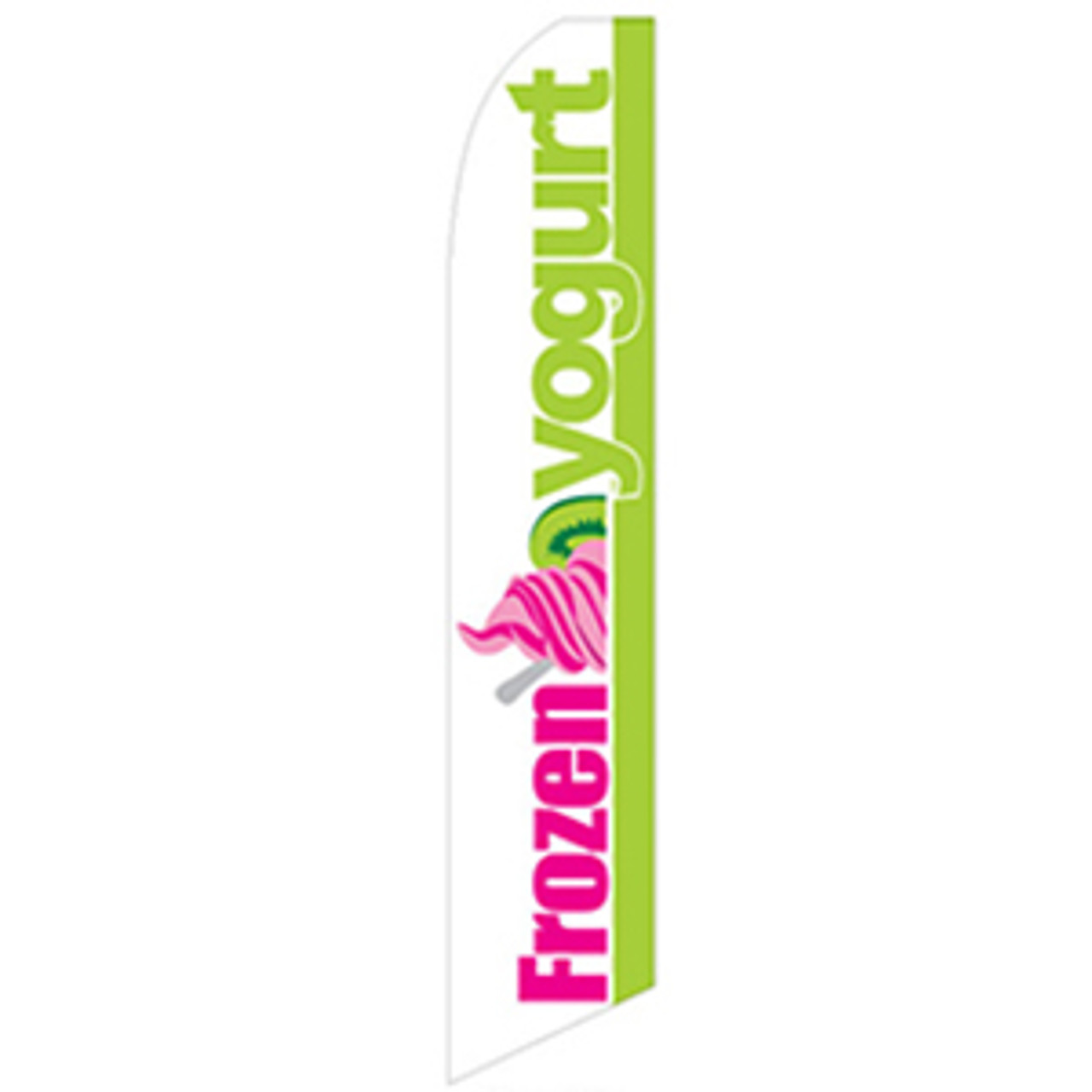 Frozen Yogurt Feather Flag