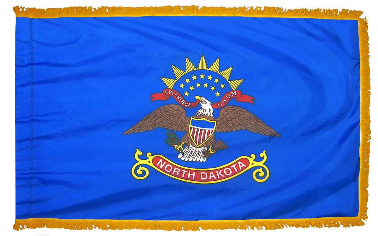 North Dakota Fringed Flag