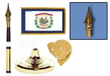 West Virginia Fringed Lobby Set 