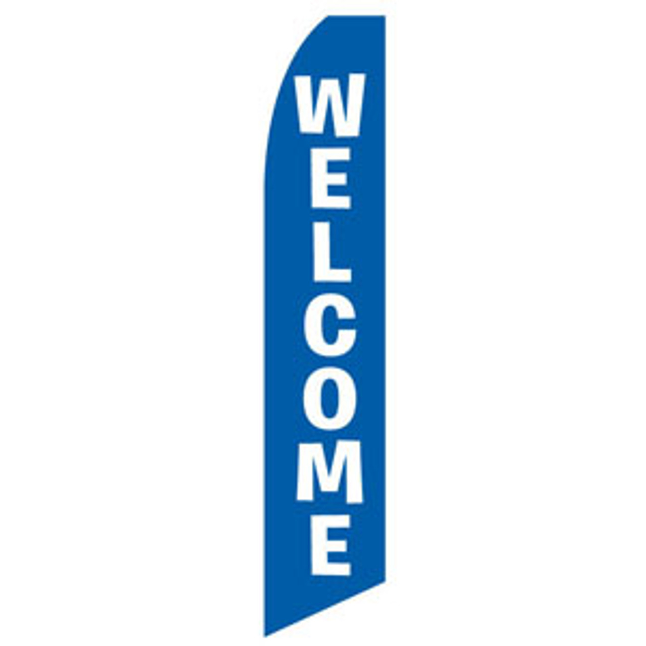 Welcome Feather Flag (Blue)