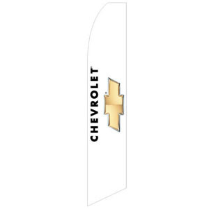 Chevrolet Dealership Feather Flag White