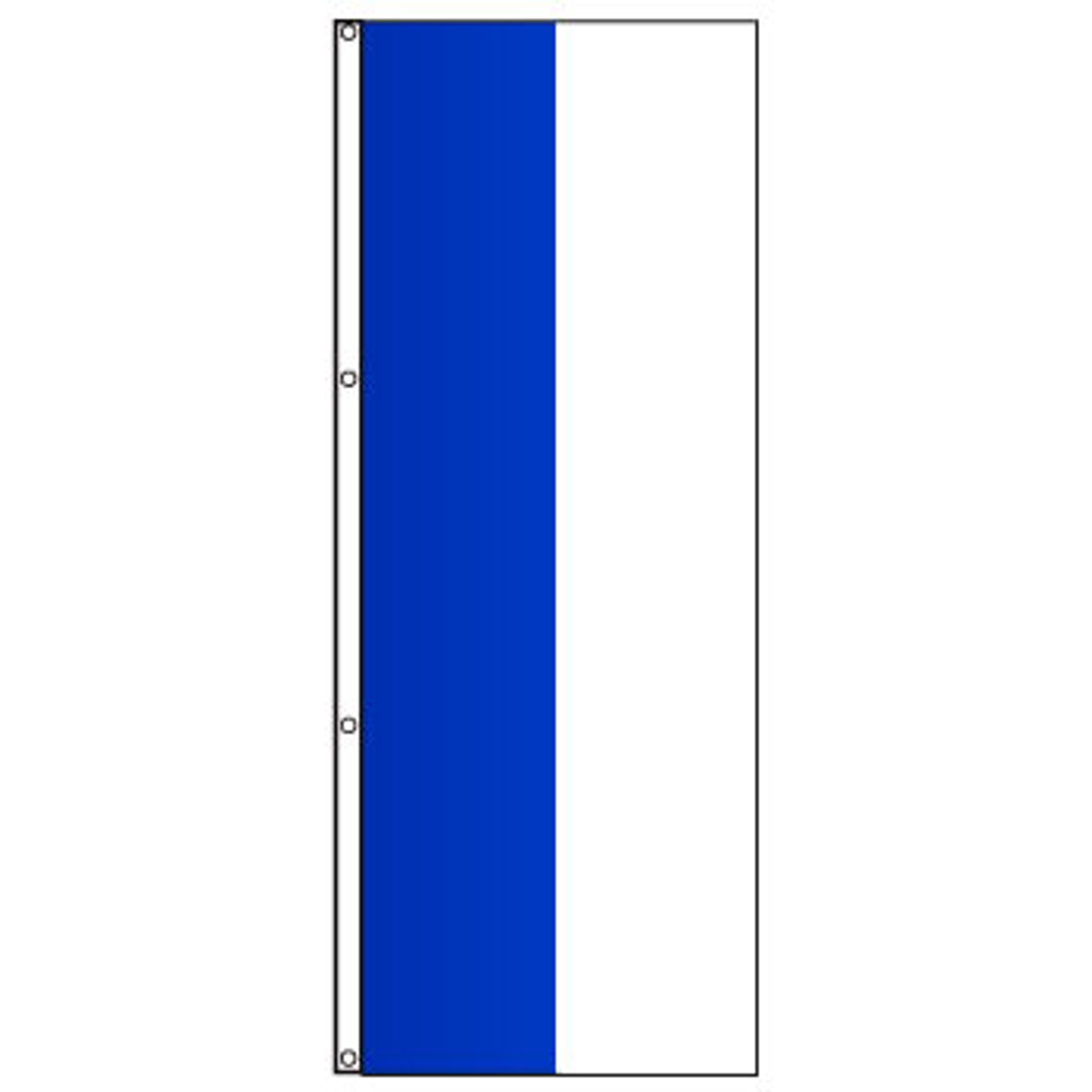 Attention 2-Stripe Solid Color Vertical Tall Flag