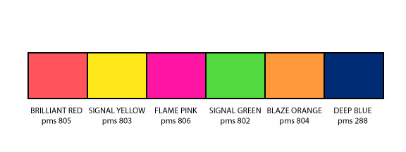 Blaze Orange Fluorescent Pennants