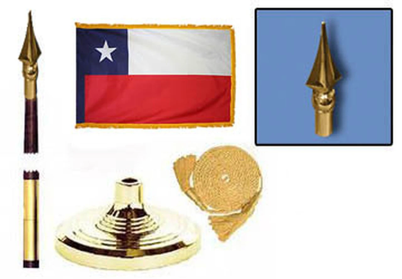Chile Flag Fringed Lobby Set