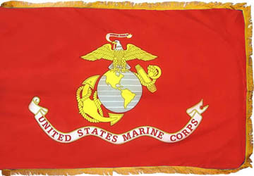 US Marines Fringed Flag