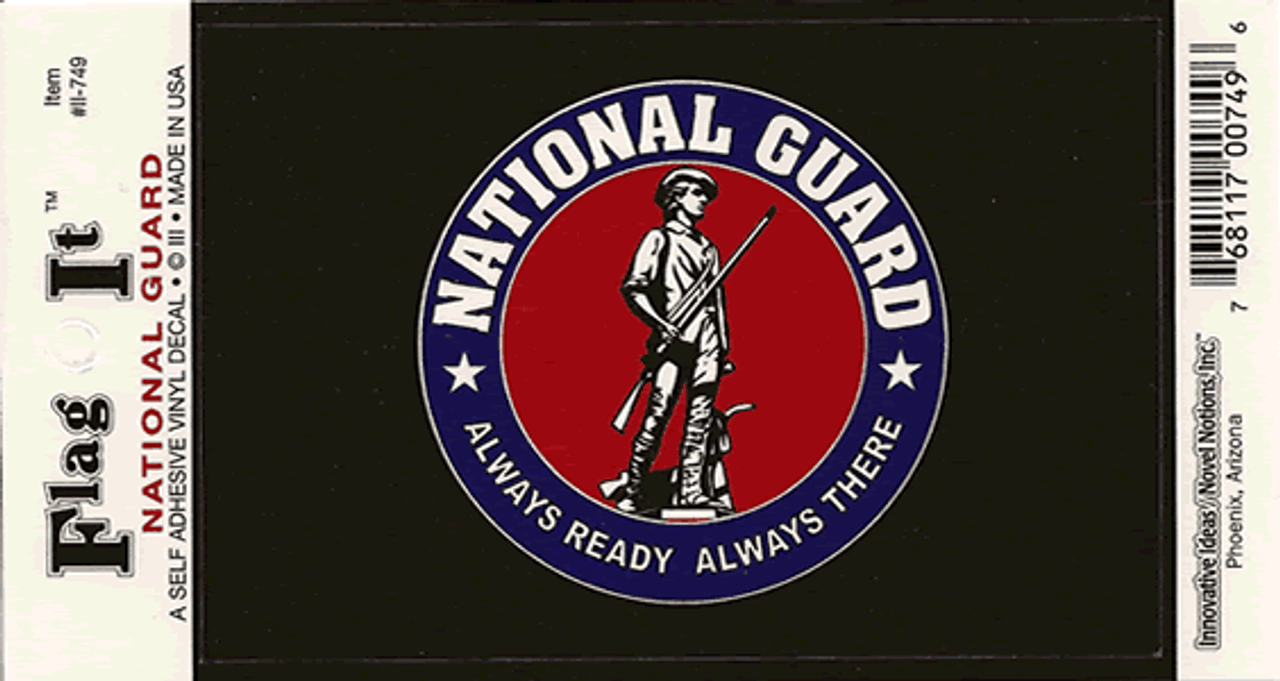 National Guard Flag decal