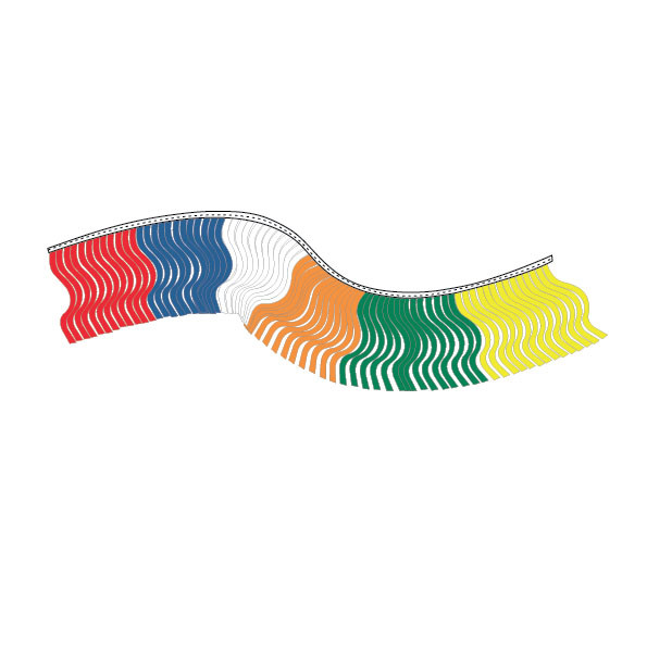 Alternating Colors String Fiesta Pennants