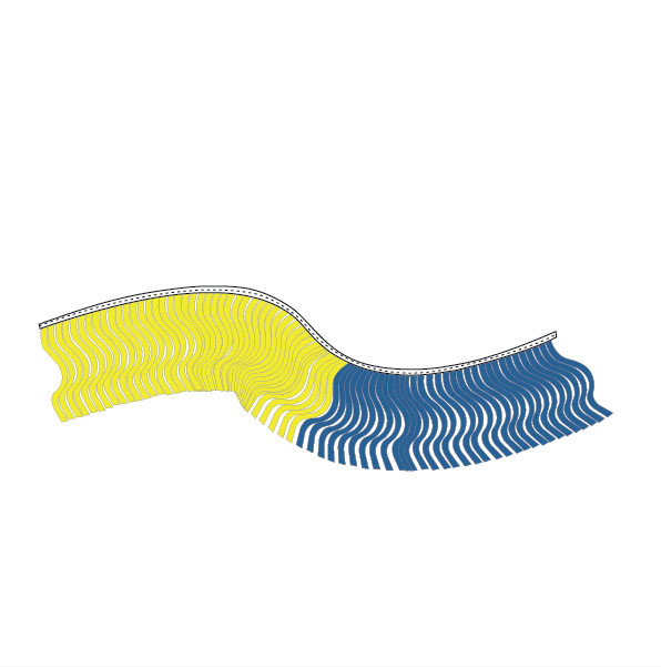 Yellow & Blue String Fiesta Pennants