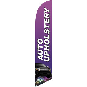 Auto Upholstery (purple) Semi Custom Feather Flag Kit