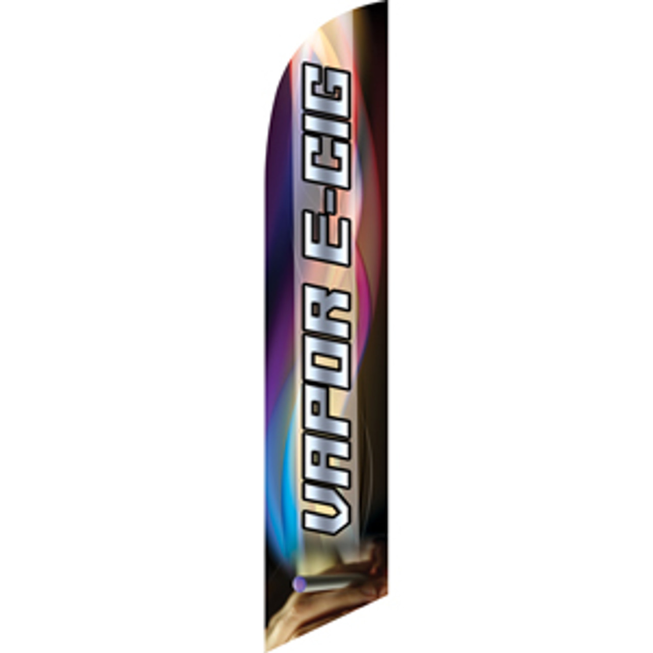 Vapor E-Cig (silver letters) Semi Custom Feather Flag Kit