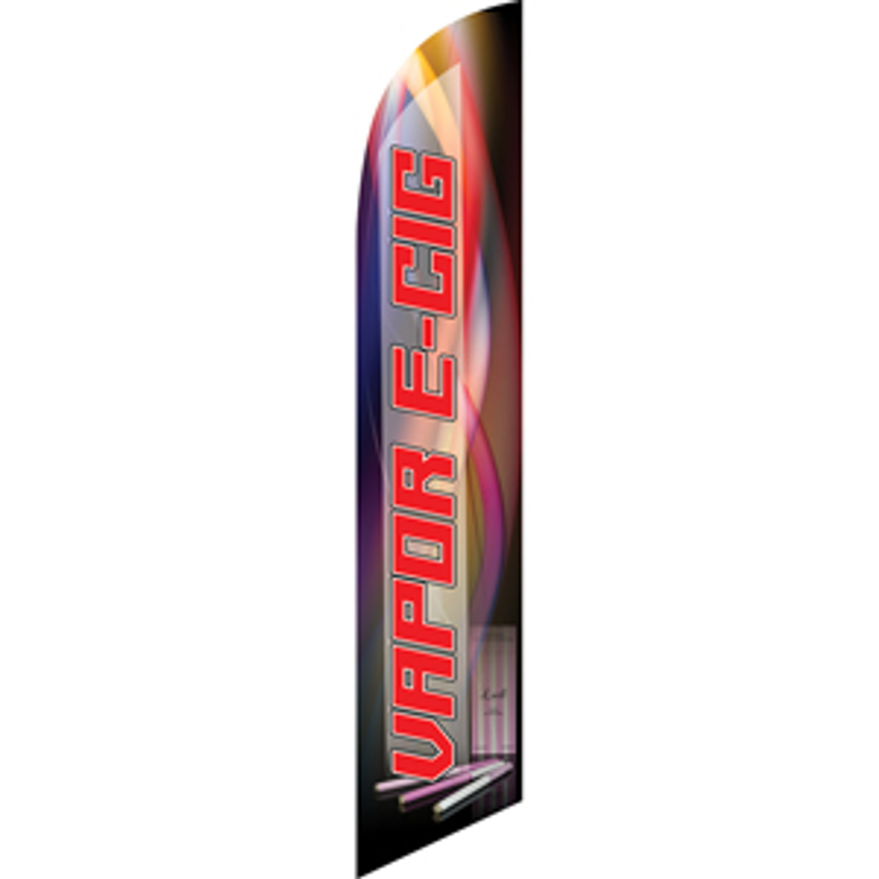 Vapor E-Cig (red letters) Semi Custom Feather Flag Kit