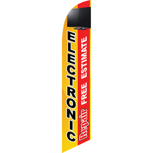 Electronic Repair (yellow/red) Semi Custom Feather Flag Kit