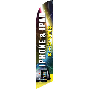 iPhone & iPad Repair (white/yellow) Semi Custom Feather Flag Kit