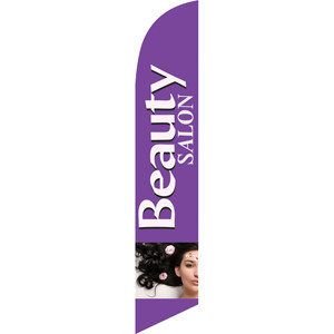 Beauty Salon (violet) Semi Custom Feather Flag Kit