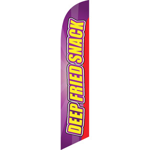 Deep Fried Snack (yellow letters) Semi Custom Feather Flag Kit