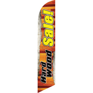Hardwood Sale (Black Letters) Semi Custom Feather Flag Kit