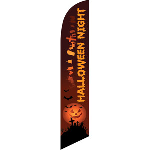 Halloween Night (tombstones) Semi Custom Feather Flag Kit